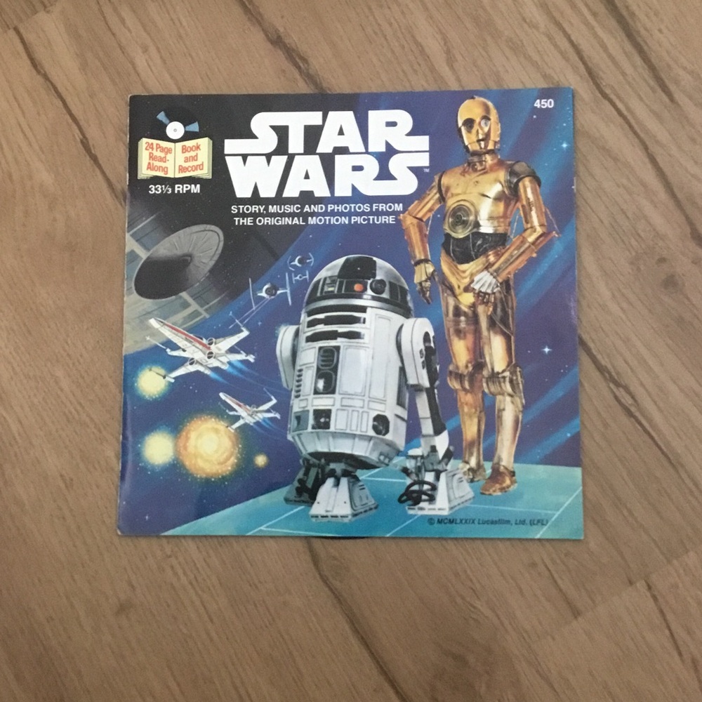 Star Wars Story read a long book with record